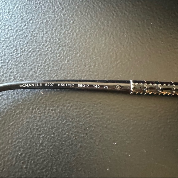 Chanel 5207 Black Studded Cateye Sunglasses - Picture 6 of 14